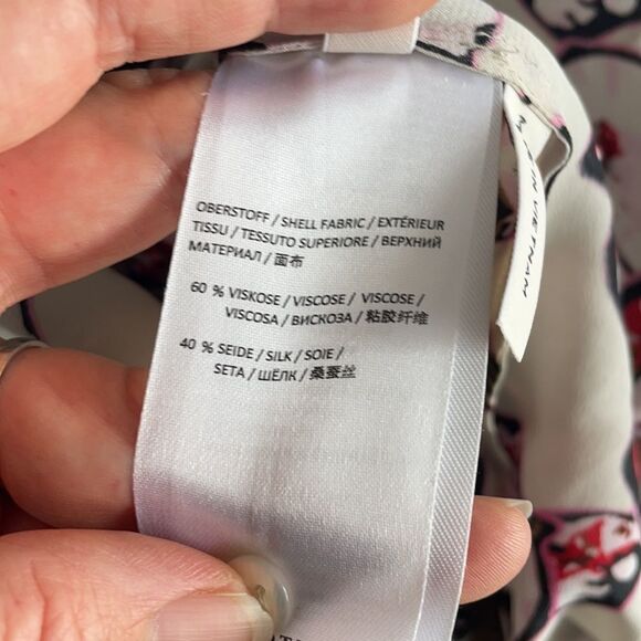 🎀Dorothee Schumacher medium silk floral sleeveless top with hood - Picture 8 of 9